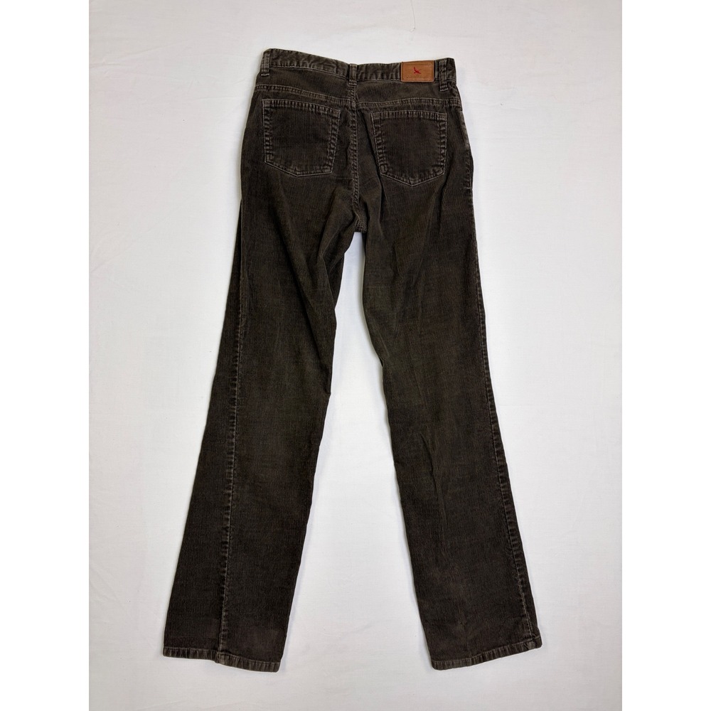 Eddie Bauer Women Brown Corduroy Stretch Straight Leg Pants Size 6 Tall Academia - Picture 10 of 12